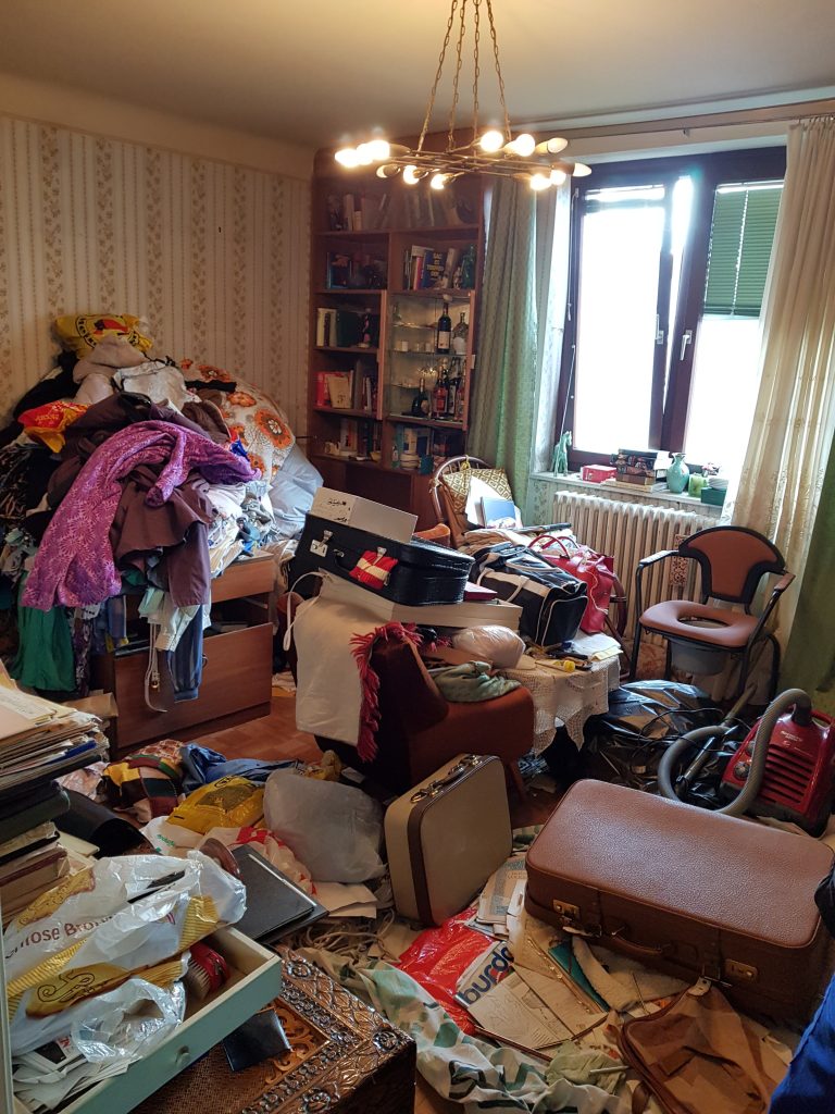 Wohnzimmer bei Räumung Wien